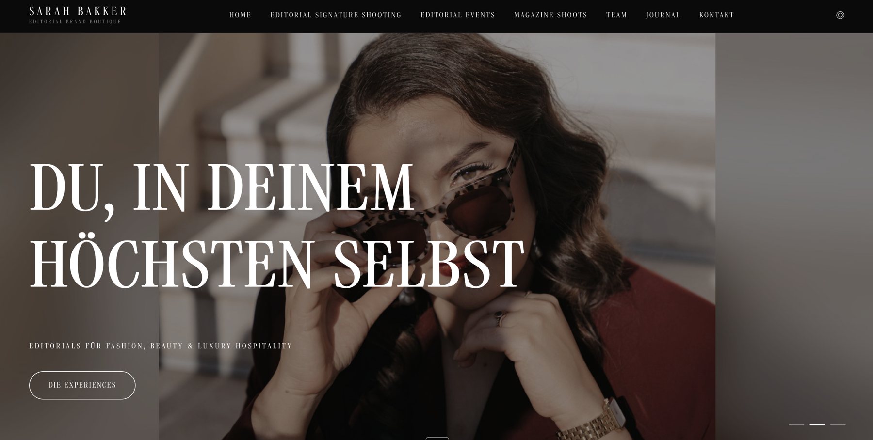 Neu gebaute Website aus dem 48h Programm