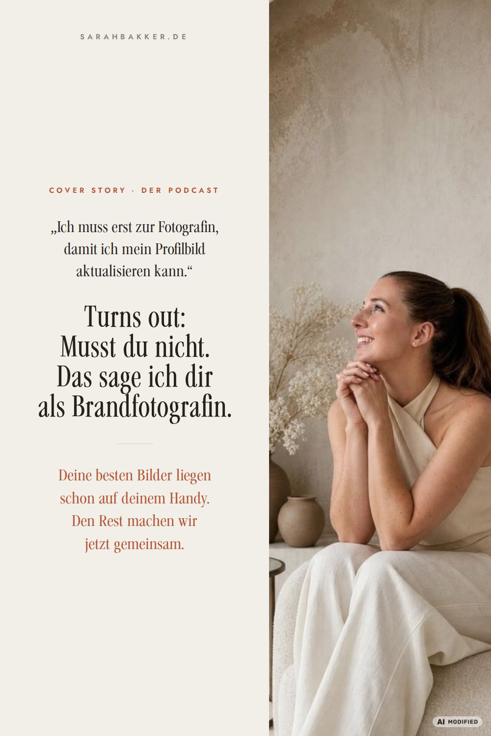 Ich muss erst zur Fotografin? Turns out: Musst du nicht, sagt Brandfotografin Sarah Bakker