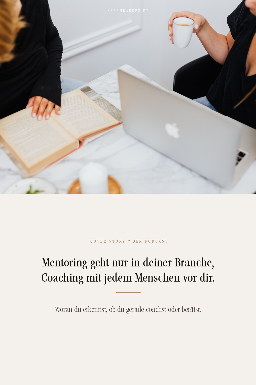 Coaching, Mentoring, Beratung: der Unterschied in drei S&auml;tzen. Grafik von Sarah Bakker