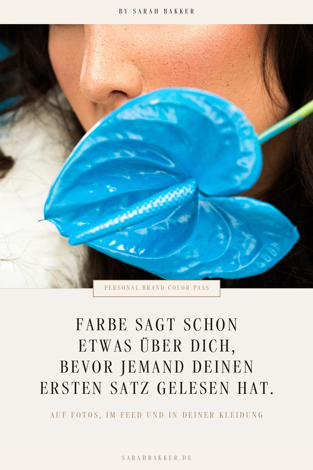 Farbe sagt schon etwas &uuml;ber dich, bevor jemand deinen ersten Satz gelesen hat. Pin-Grafik von Sarah Bakker