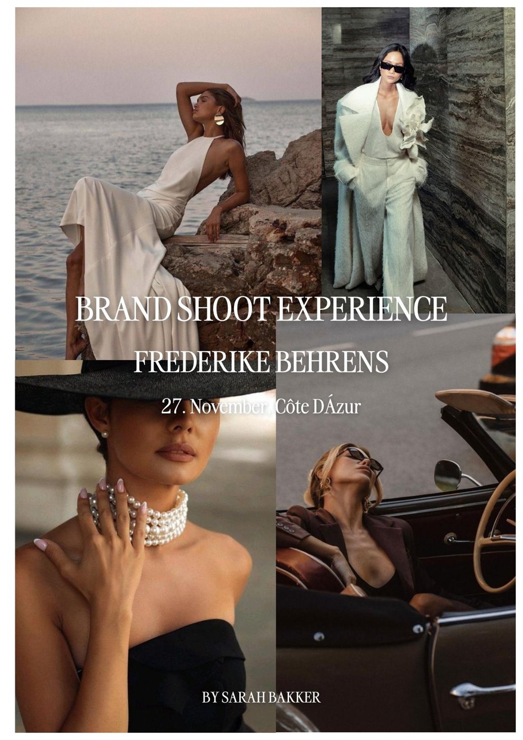 Lookbook Côte d'Azur · Cover Brand Shoot Experience Frederike Behrens, 27. September