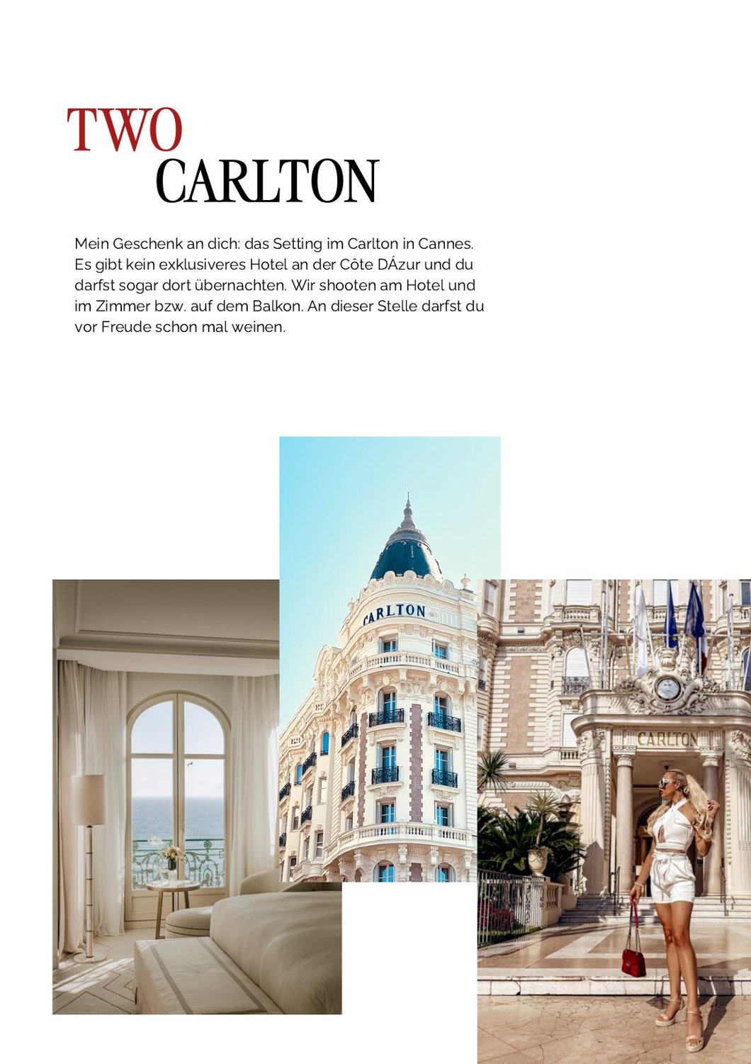 Lookbook Côte d'Azur · Kapitel zwei: das Carlton in Cannes