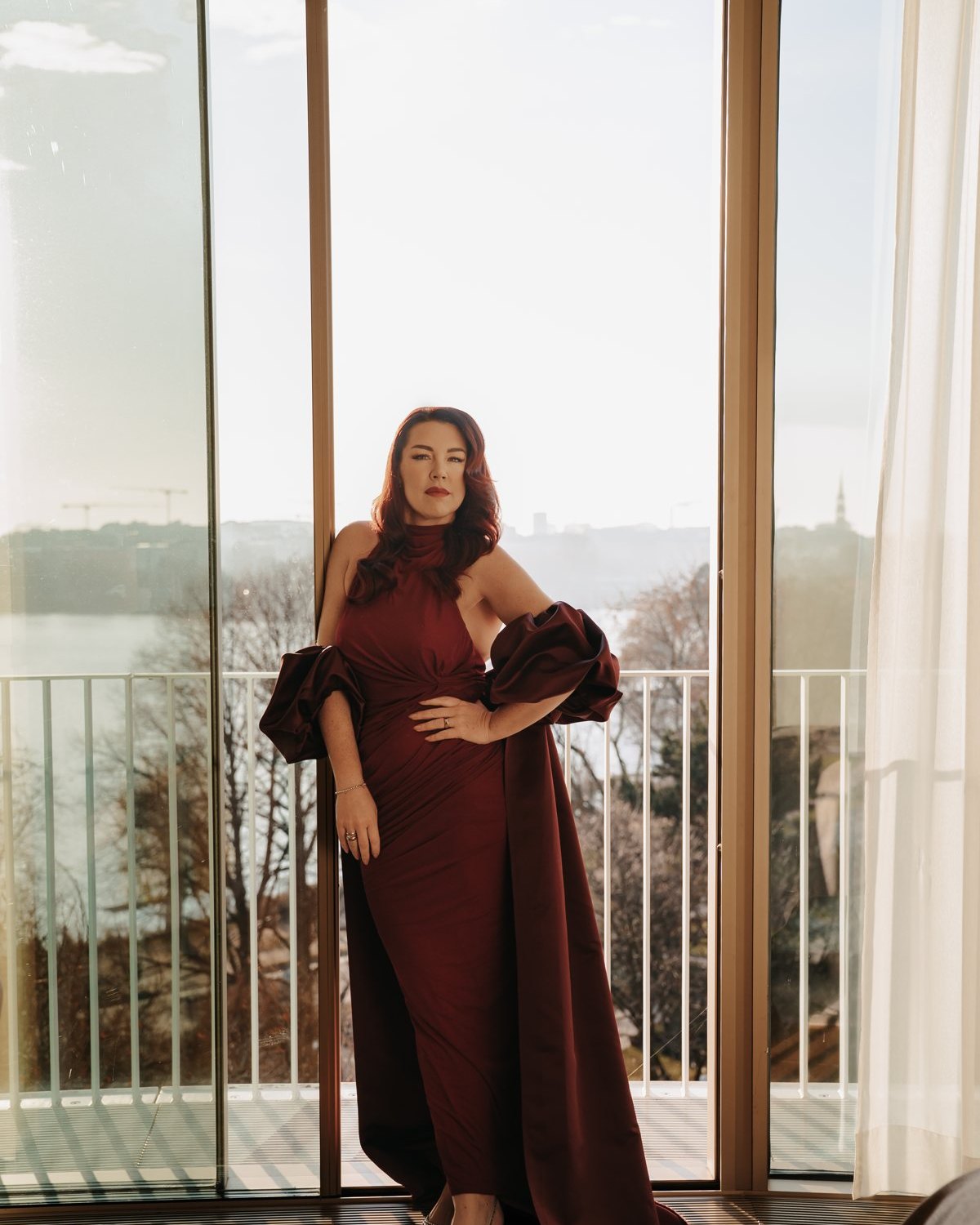 Editorial Hamburg · rotes Kleid