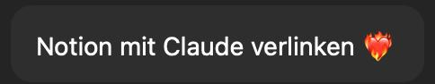 Chatnachricht: Notion mit Claude verlinken