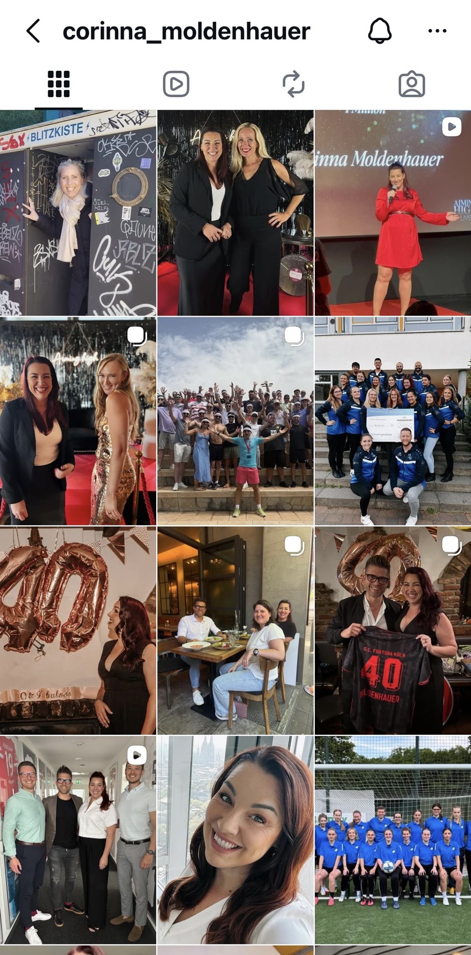 Corinnas Instagram Feed vor dem Branding
