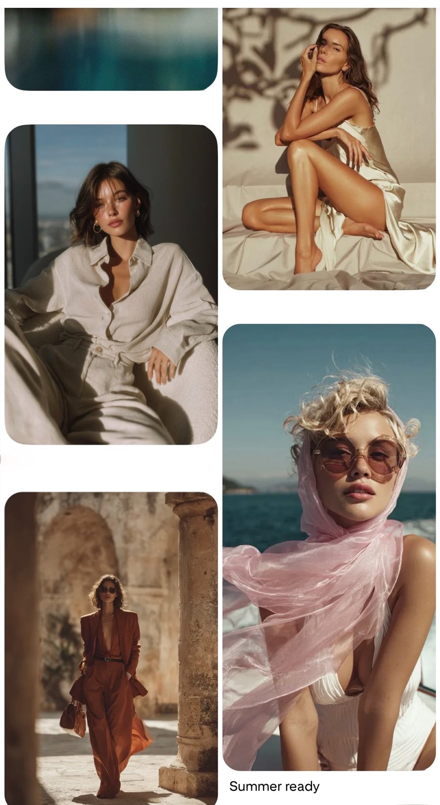 Editorial Collage · Frauen im Luxushotel