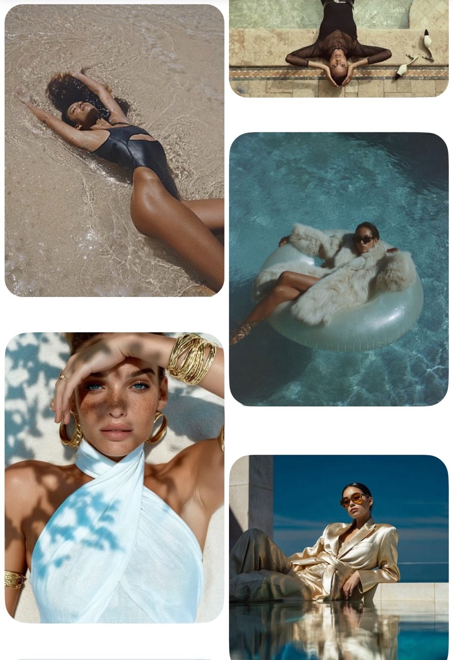 Editorial Collage · Strand und Pool-Momente