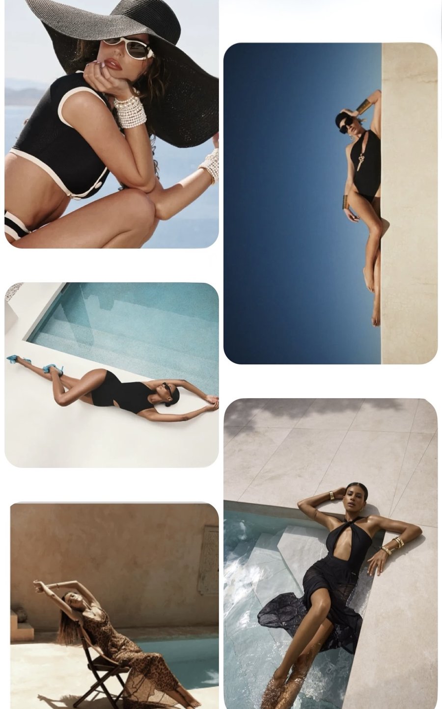 Editorial Collage · Glamour im Resort