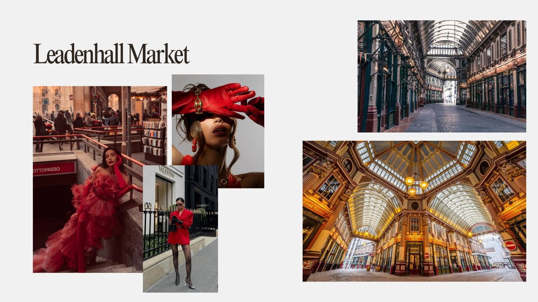 Lookbook London · Leadenhall Market Moodboard