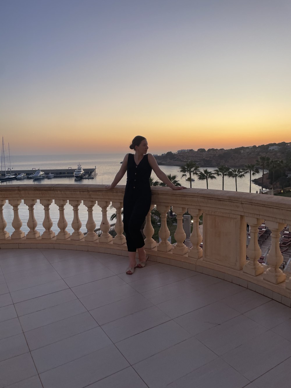 Der Balkon-Ausblick auf Mallorca zum Sonnenuntergang · hier begann die Gedankenübertragung