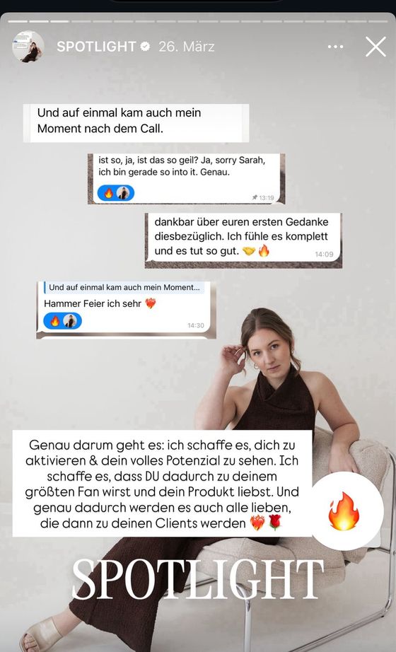 Original Story nach einem Call
